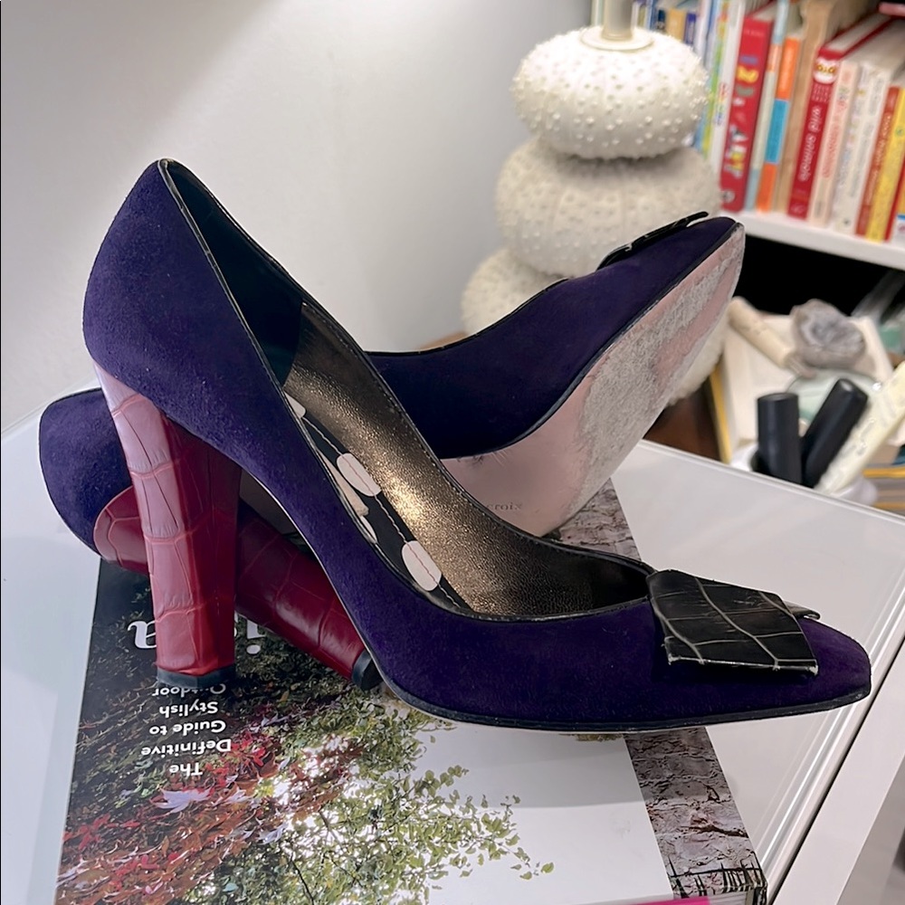Christian Lacroix Purple Pumps